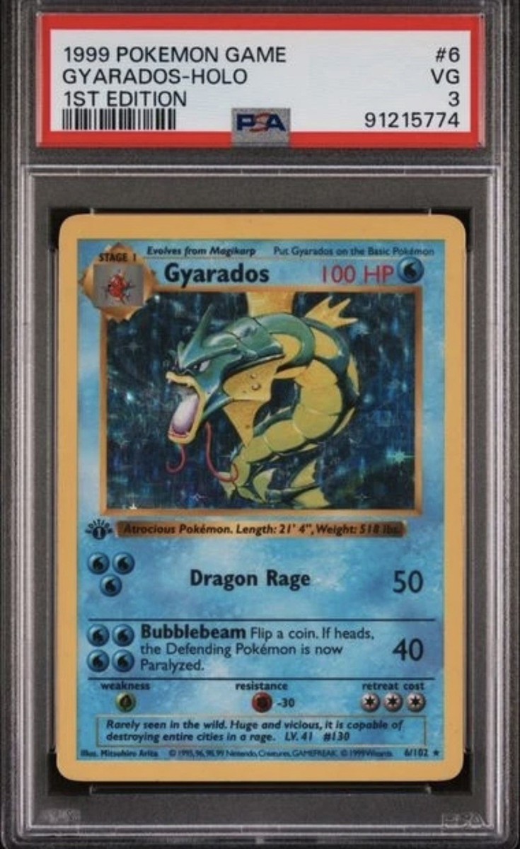 Gyarados 6/102 Base Set (Shadowless) Holo for sale online | eBay