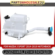 Windshield Washer Reservoir with Cap & Bracket for Mazda 3 Sport 2014 2015-2018