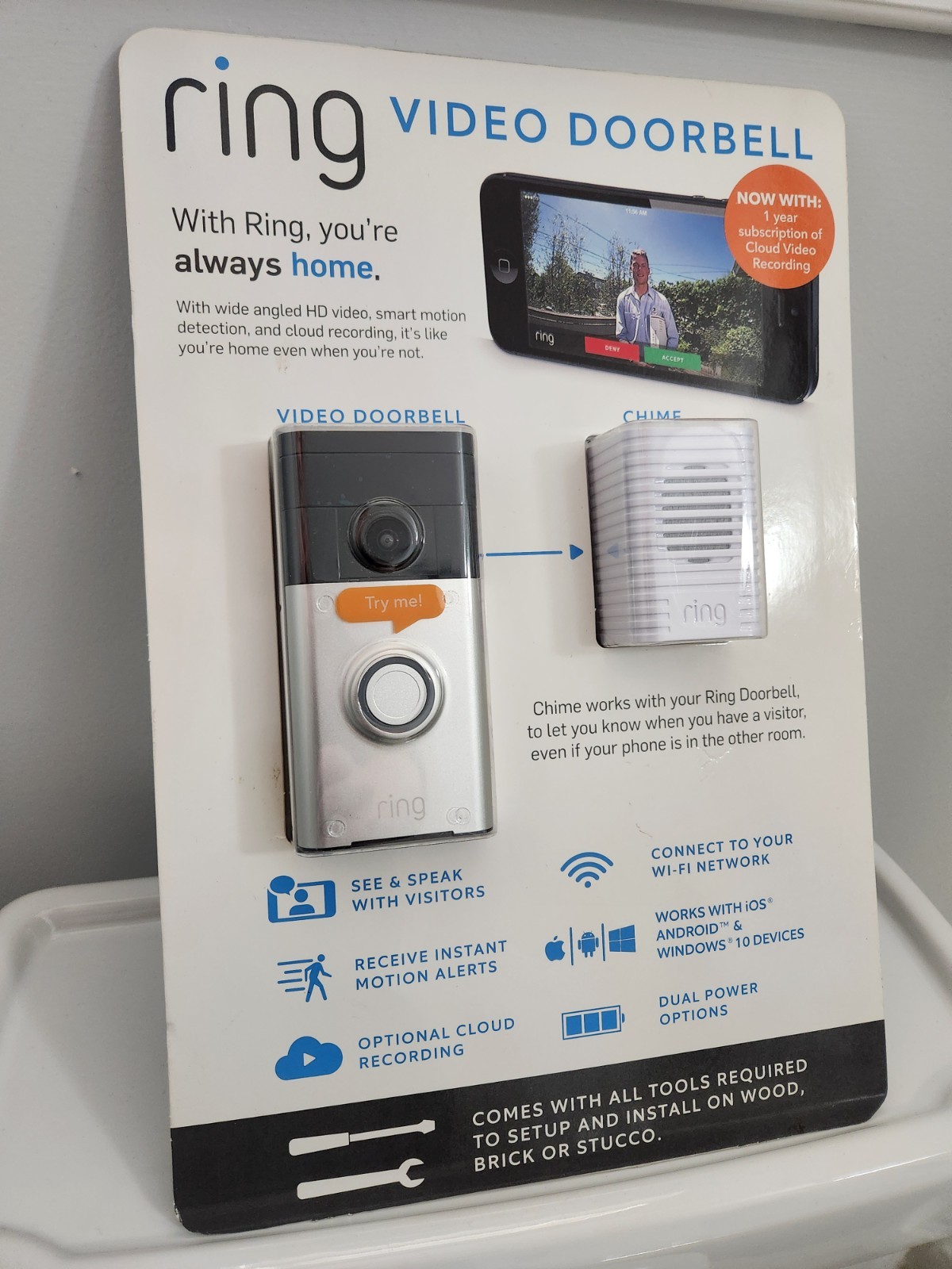 Ring Wired Doorbell Plus (Video Doorbell Pro) Bundle w/ Chim