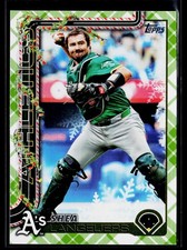2025 Topps Holiday #H102 Shea Langeliers Green Holiday Plaid
