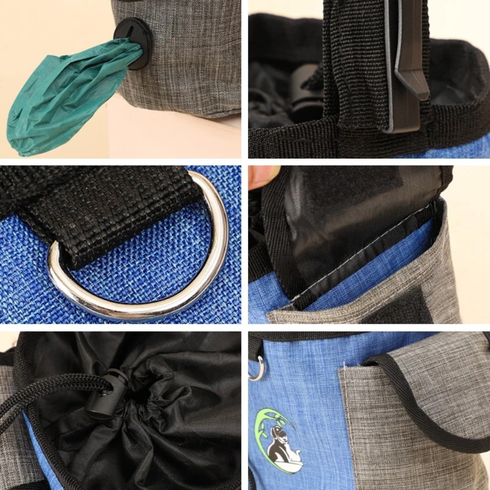 Marsupio tascabile per addestramento snack per cani borsa per addestramento per cani accessori per animali domestici foto 4