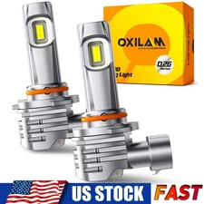 OXILAM 9006 LED Headlight Conversion Bulb Kit Low Beam Super White Bright 6500K