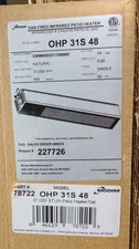 Modine Gas-Fired Infrared Patio Heater Outdoor (OHP 31S 48) 31,000 BTU [#78722]