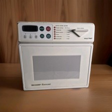 Sharp Half Pint R-1A56 Compact Carousel Microwave Oven Dorm RV Tiny Home