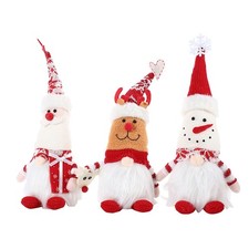 Christmas Gnome Cute Elk Santa Hat Elf for Doll Ornament Desktop Decor Cute Craf