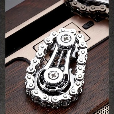 Brand New Metal Bike-Chain Gear Fidget Spinner Fidget Toy Finger Spinning