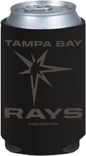 Tampa Bay Rays 2-Pack Black Tonal CAN Beverage Insulator Neoprene Holder...