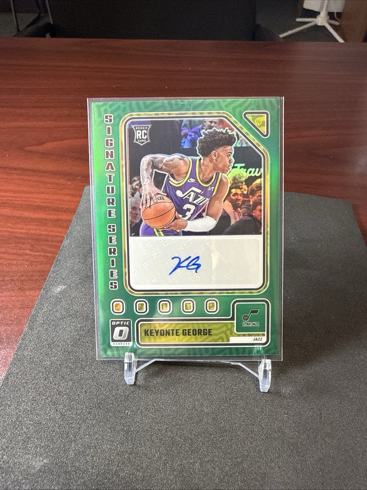 2023-24 Panini Donruss Optic Signature Series Keyonte George #SS-KEY Green B04