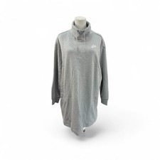 Nike Women  s Sportswear Club Fleece Oversized Mock Neck Sweatshirt XS NEW 