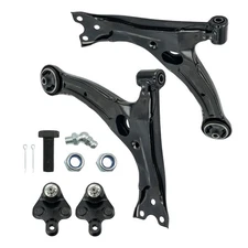 4 Pc Front Lower Control Arms Ball Joints Fits 03-08 Matrix Vibe 09-13 Corolla