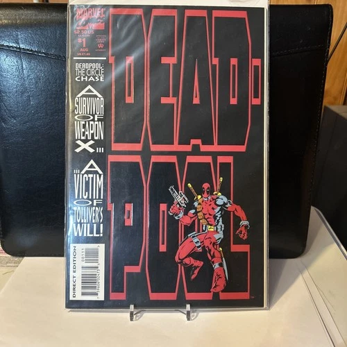 Vintage August 1993 DeadPool Marvel #1 Comic Book NM-MT 1st Issue Direct Edition