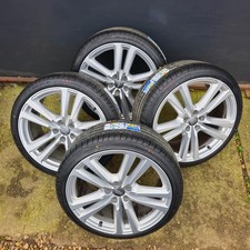 Genuine Audi 20" Alloy Wheels NEW tyres A4 A5 S5 S5 A6 A7 A8 Q3 RS Sport