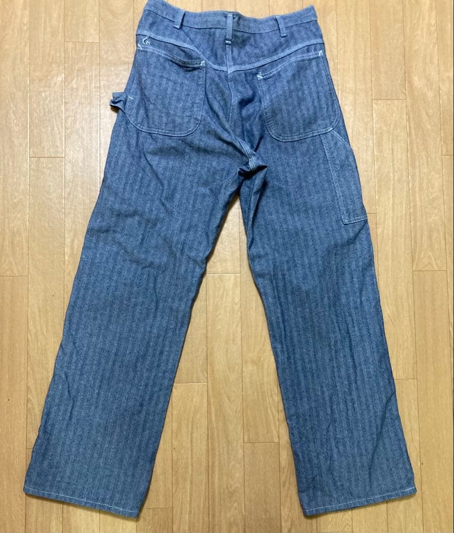 POINTER Herringbone Painter Pants W32 L32 Blue Wi… - image 11