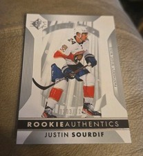 2023-24 Upper Deck SP Hockey Rookie Authentics Silver /1200 Justin Sourdif #105 