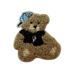 TEDDY BEAR  SOO CUTE  IRON ON PATCH  ONE FREE STICKER 
