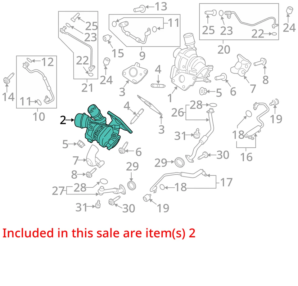 Ford F150 2018 turbocompresor OEM 152 k millas - LKQ403008034 Foto 4 de 4