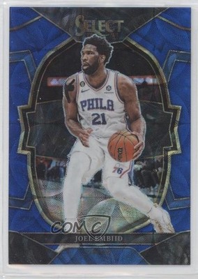 2022-23 Panini Select Concourse Blue Scope Prizm 76/249 Joel Embiid #47 3hd