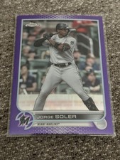 2022 Topps Chrome Update Purple Refractors #USC132 Jorge Soler - Marlins