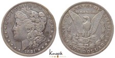 USA, Dollar 1881 O, Morgan, KM 110, 26,44g., ss