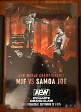 AEW Match Up Mondays 12x18 Poster MJF v Samoa Joe Dynamite Grand Slam 6 /10 PWT