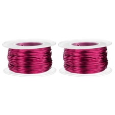 2pcs 20 Gauge Aluminum Craft Wire 0.8mm 98.5ft Bendable Metal Wire, Caramel