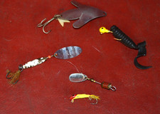 Vtg Fishing Lures Mepps Comet ABU Spinnaren Spinner Spoon Tackle Bait Hook Fly