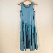 JW anderson uniqlo tank dress size S aus 8 blue midi sleeveless round neck114184