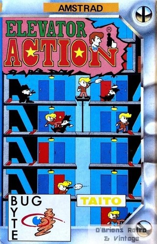 Jeu Vidéo Elevator Action Pour Amstrad CPC (cassette) - Édition 1986, Complet, Très Bon état