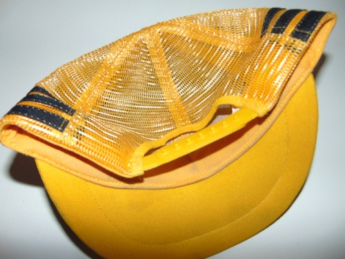 3 Stripe Chattanooga Chew Racing Yellow Big Patch Snapback Trucker Hat (READ) - 第 4/8 張圖片