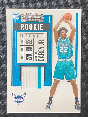 2020-21 Contenders Basketball Vernon Carey Rookie Ticket