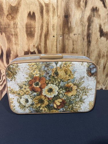 VTG 20” Suitcase Samsonite Fashionaire Flower Power 60's Vintage - Picture 7 of 8