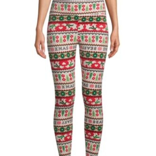 No Boundaries Ladies Juniors 2XL Christmas Soft Velour Leggings Stretch NEW