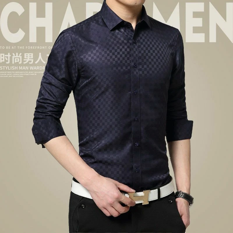 Mens designer dress shirts top