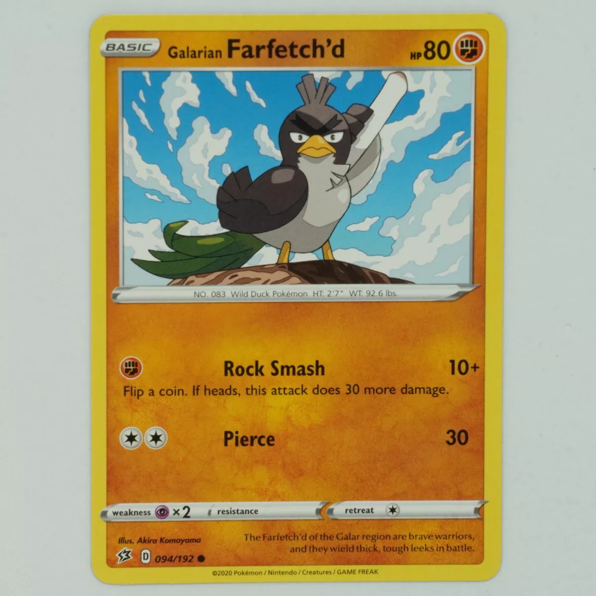 Galarian Farfetch'd (094/192) [Sword & Shield: Rebel Clash]