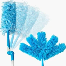 Deluxe Microfiber Duster XL with 5' Extender Pole, Pivot Head & Blind Attachment