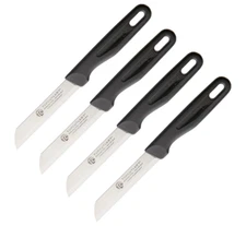 4 PACK Top Cutlery Kitchen Paring Knife 3.25" Micro 1.4034 Steel Blade Synthetic