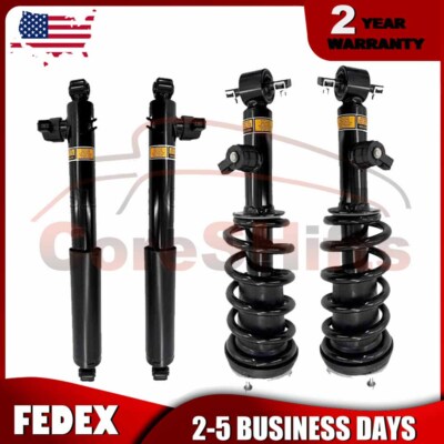 4X Front & Rear Shock Struts Assys w/Adaptive Damping Fit GMC Sierra 1500 19-23