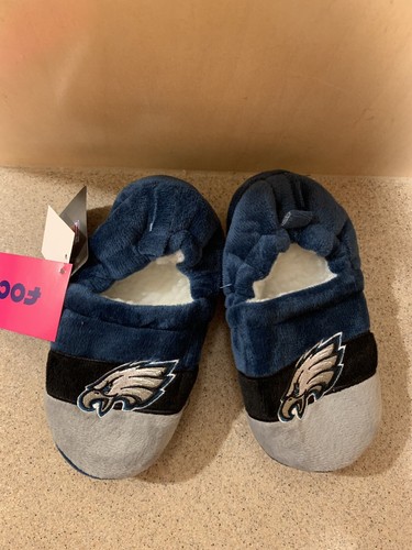Philadelphia Eagles NFL Boys Color Block Close Back Slippers, Small 8/9, NWT - Picture 2 of 6