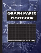 Graph Paper 10 Squares Per Inch Notebook 10 Lines Per Inch 8.5 X 11 Quad Rule