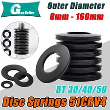 Belleville Spring Compression Washer Disc Springs ID 4.2mm-40.5mm Various Sizes