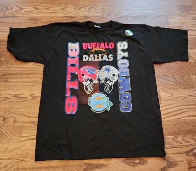 Vintage Tshirt Starter Buffalo Bills vs Dallas Cowboys XL Vintage Tshirt Starter Buffalo Bills vs Dallas Cowboys XL