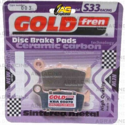 Goldfren S33 Ceramic Carbon Bremsbeläge hinten links für Kawasaki KX 125 1999-2008