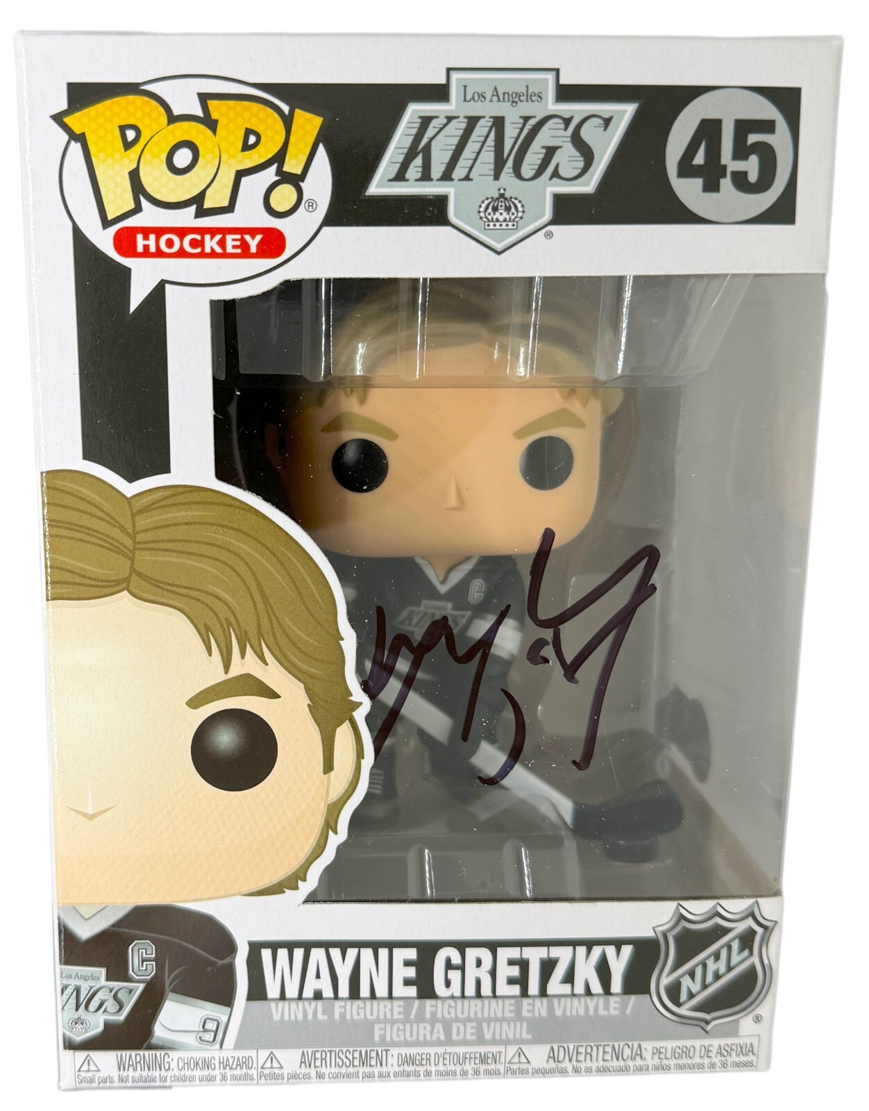 Wayne Gretzky Autographed Signed Autograph Funko Pop Hockey La Los Angeles Kings Beckett COA 