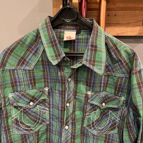 True Religion Western Shirt Mens XXL 