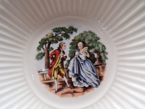 2 USA Vintage Royal China Early American 22k Gold Trim Cereal Bowls 6-3/8" F25 - Picture 6 of 8