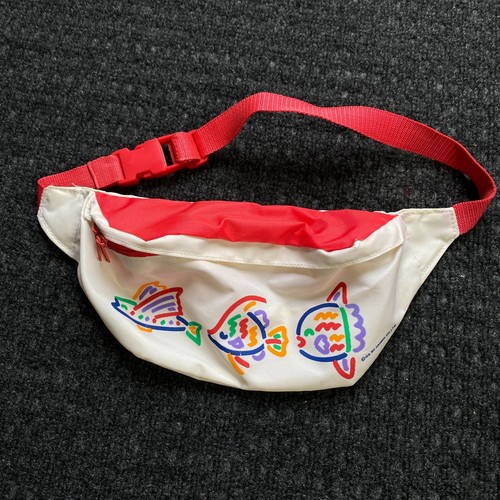 Vintage Sanrio Fanny Pack Hip Waist Belly Bag 80’s 90s Fish Beige Pink