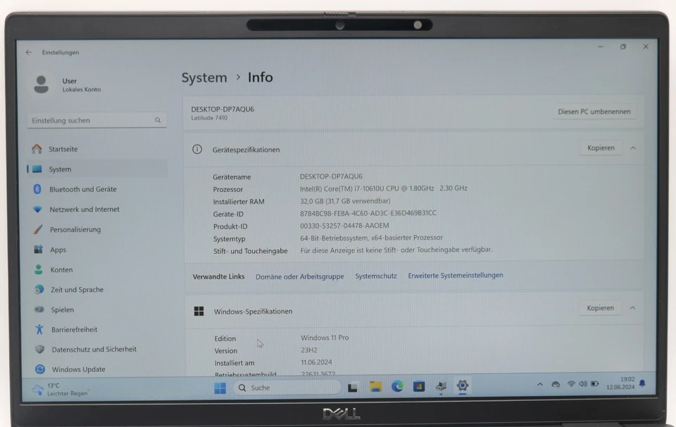 Dell Latitude 7410 · i7-10610U · 32GB · 512GB, Foto 4 von 5