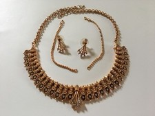 Indian ethnic gold plated jewelry set