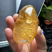 1pc Natural Yellow Reef flower crystaquartz play with mineral healing decor gift