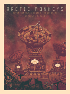 Arctic Monkeys Poster 10 12 18 Houston Tx Signed Numbered A P 30 Ebay